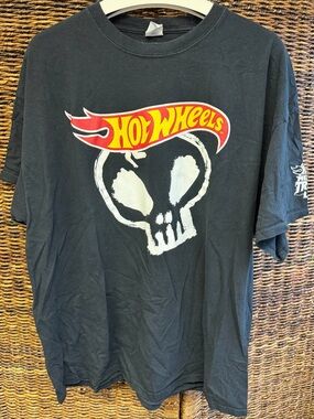 Hot‎ Wheels - Monster Trucks Live, Skull Logo Tee - Black, Size:2XL